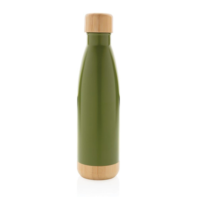 Promotional Vacuum Stainless Steel Bottle With Bamboo Lid And Bottom 520ml - Image 5