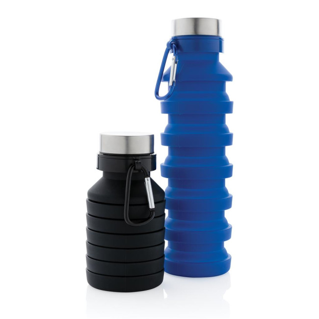 Promotional Leakproof Collapsible Silicone Bottle With Lid 550ml