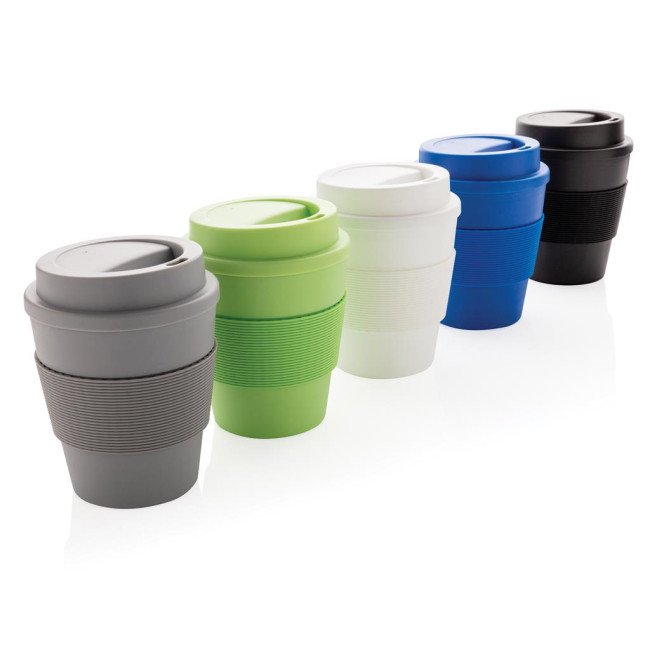 Promotional Reusable Coffee Cup With Screw Lid 350ml - Image 1