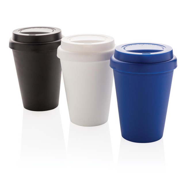 Promotional Reusable Double Wall Coffee Cup 300ml - Image 1