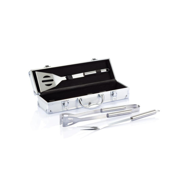 Promotional Barbecue Set In Aluminium Box 3pcs