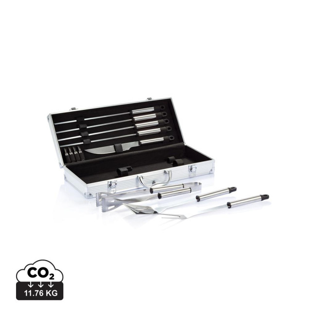 Promotional Barbecue Set In Aluminium Box 12pcs