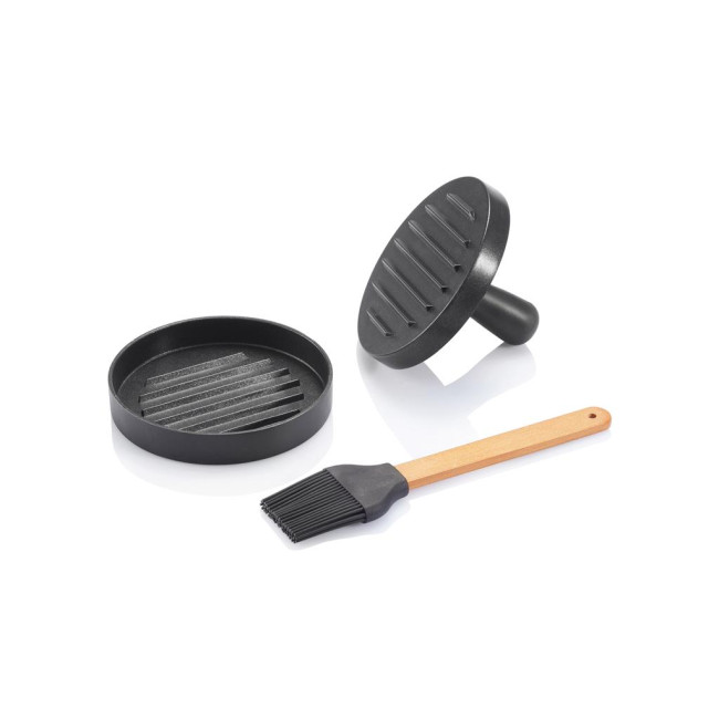 Promotional BBQ Set With Hamburger Press And Brush