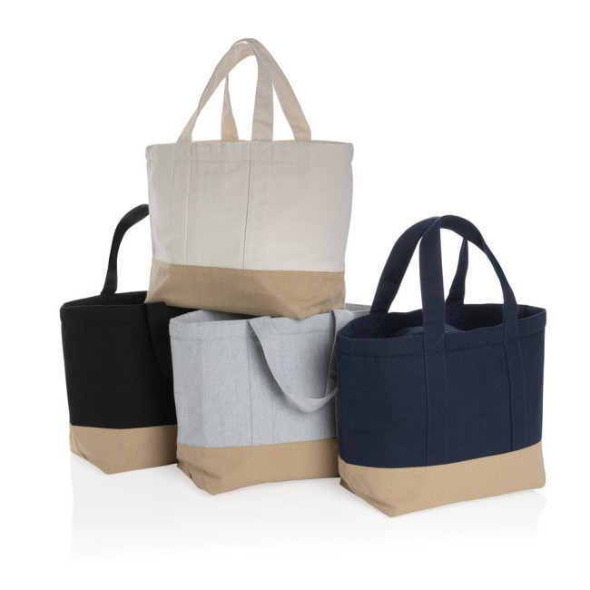 Promotional Impact Aware Recycled Canvas Cooler Bag Undyed