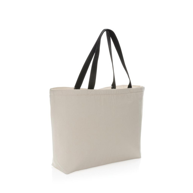 Promotional Impact Aware Recycled Canvas Large Cooler Tote Undyed - Image 4