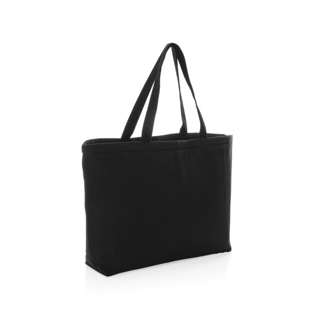 Promotional Impact Aware Recycled Canvas Large Cooler Tote Undyed - Image 3