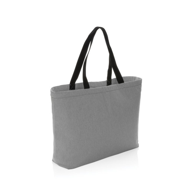 Promotional Impact Aware Recycled Canvas Large Cooler Tote Undyed - Image 2