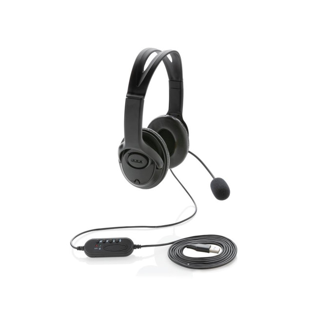 Promotional Over Ear Wired Work Headset