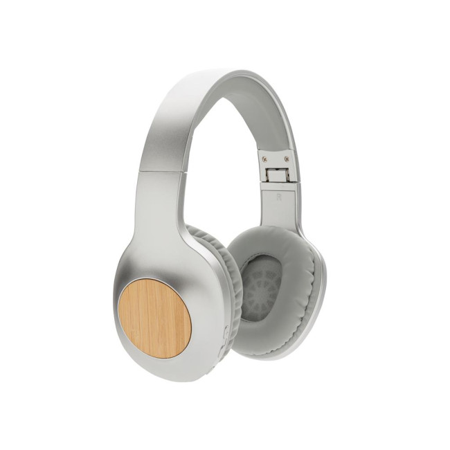 Promotional Dakota Bamboo Wireless Headphones