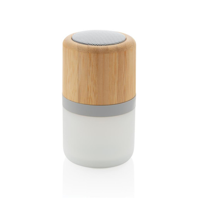 Promotional Bamboo Colour Changing Speaker Light 3W