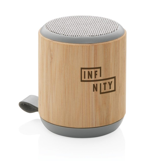 Promotional Bamboo And Fabric Wireless Speaker 3W