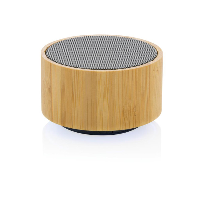 Promotional RCS Recycled Plastic And Bamboo Wireless Speaker 3W