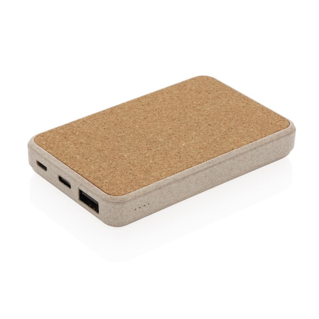 Promotional Cork And Wheat Pocket Powerbank 5.000mAh