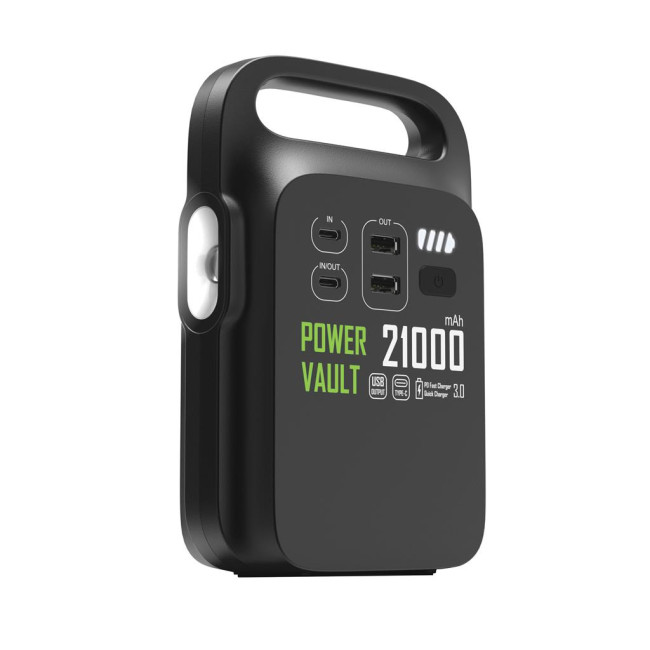 Promotional Power Vault RCS Rplastic Portable Power Station 21000mAh