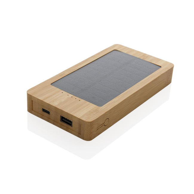 Promotional Sunwick Bamboo Solar Powerbank 10.000mAh