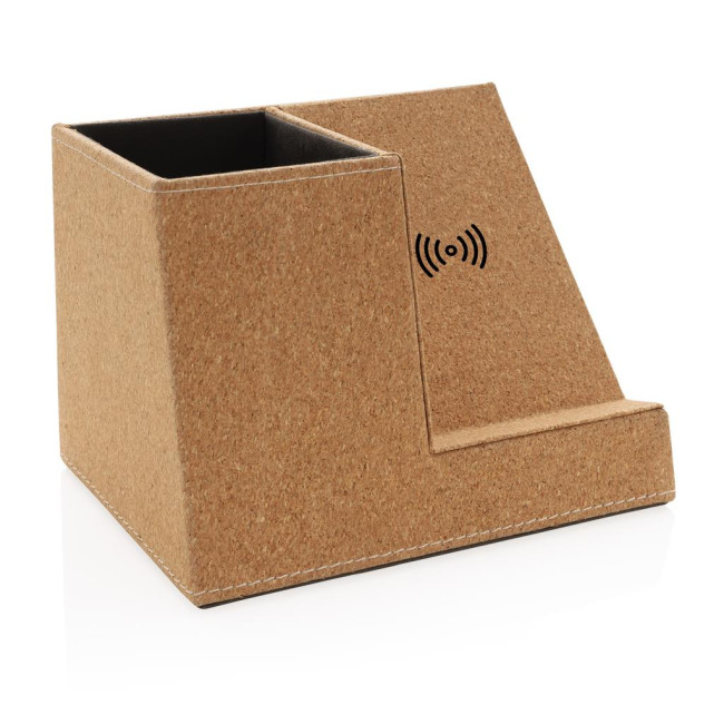 Promotional Cork Pen Holder & Wireless Charger 5W