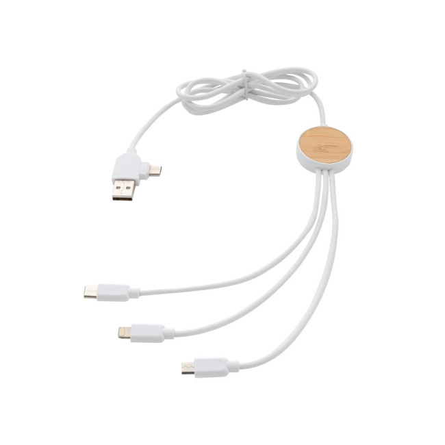 Promotional RCS Recycled Plastic Ontario 6-In-1 Cable