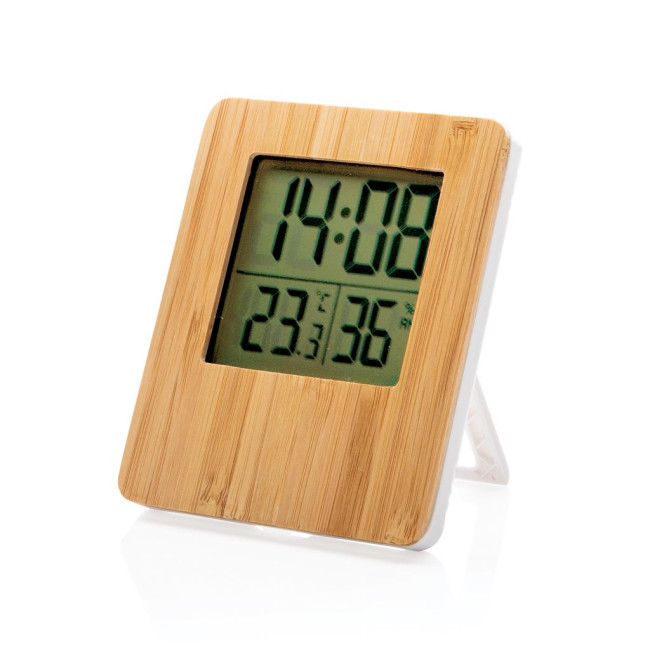 Promotional Bamboo Weather Station