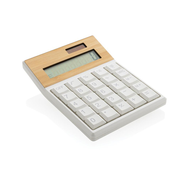 Promotional Utah RCS Recycled Plastic And  Bamboo Calculator