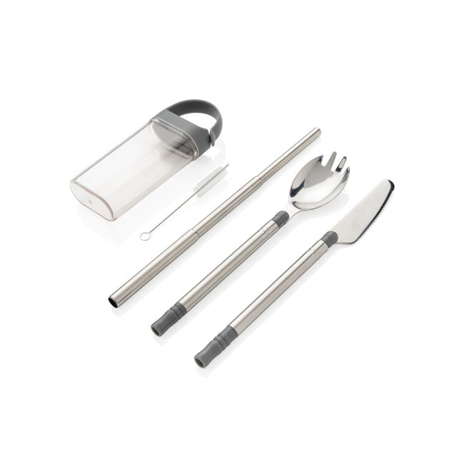 Promotional Pocketsize Reusable Cutlery Set On-The-Go