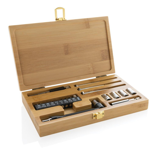 Promotional Carvine Bamboo Tool Set 21pcs