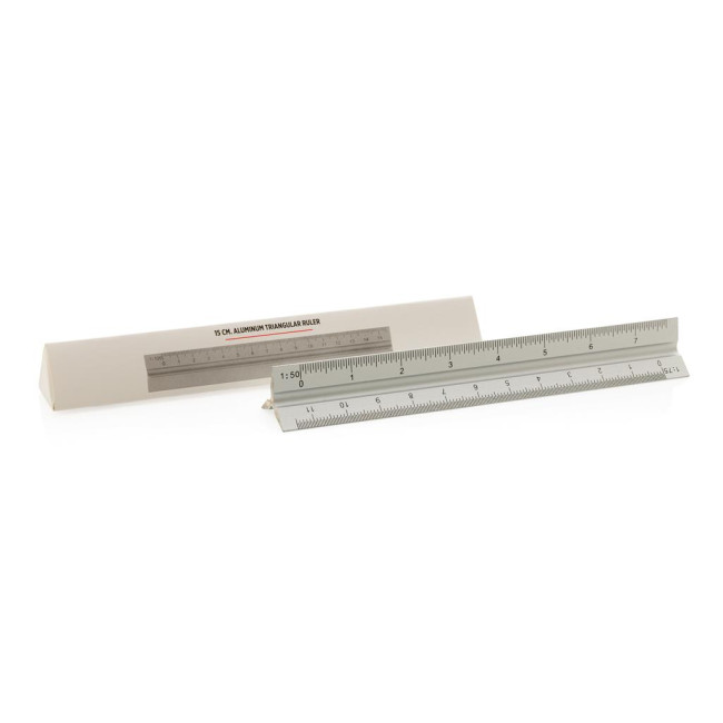 Promotional Aluminum Triangular Ruler 15cm