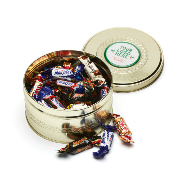 Promotional Winter Gold Treat Tin Celebrations