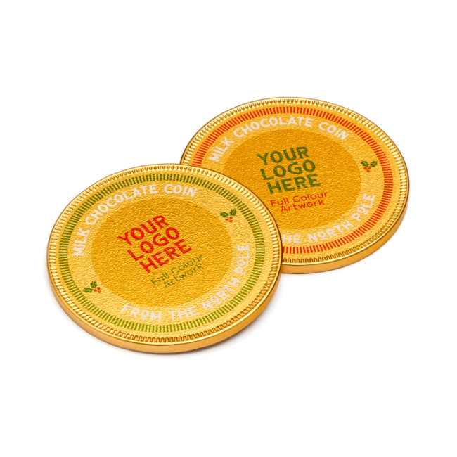 Promotional Medallion Foiled Chocolate 75mm