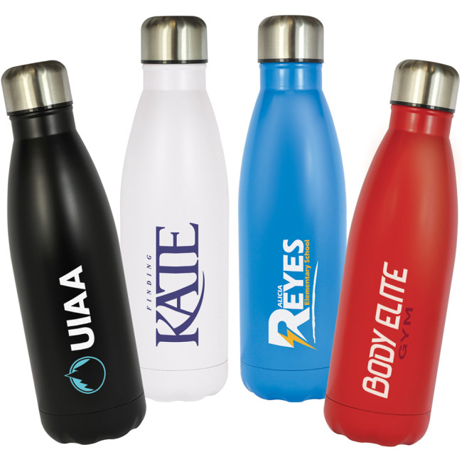 Promotional Refresh Double Wall Stainless Steel Water Bottle 500ml - Image 1