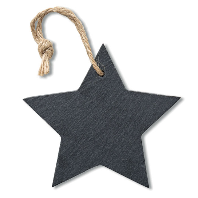 Promotional Slate Xmas Hanger Star