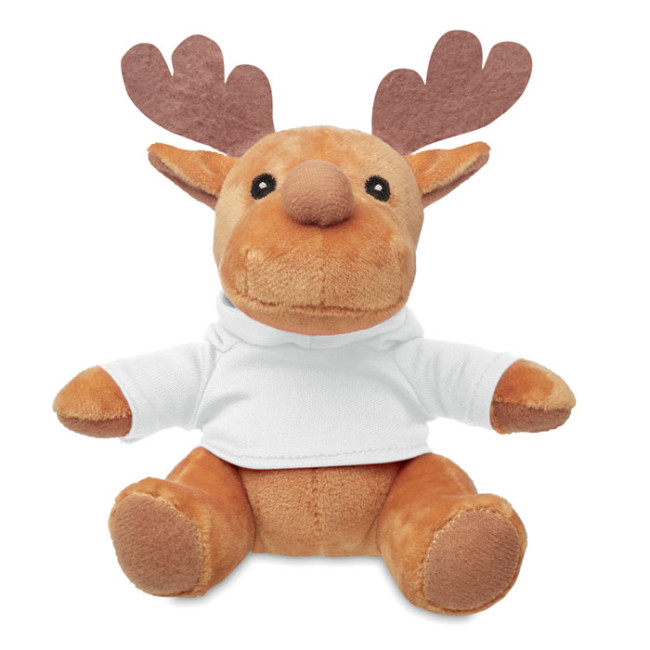 Promotional Plush Reindeer With Hoodie - Image 2