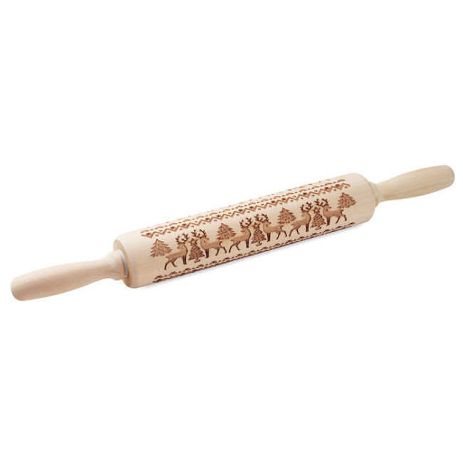 Promotional Christmas Pastry Wooden Rolling Pin