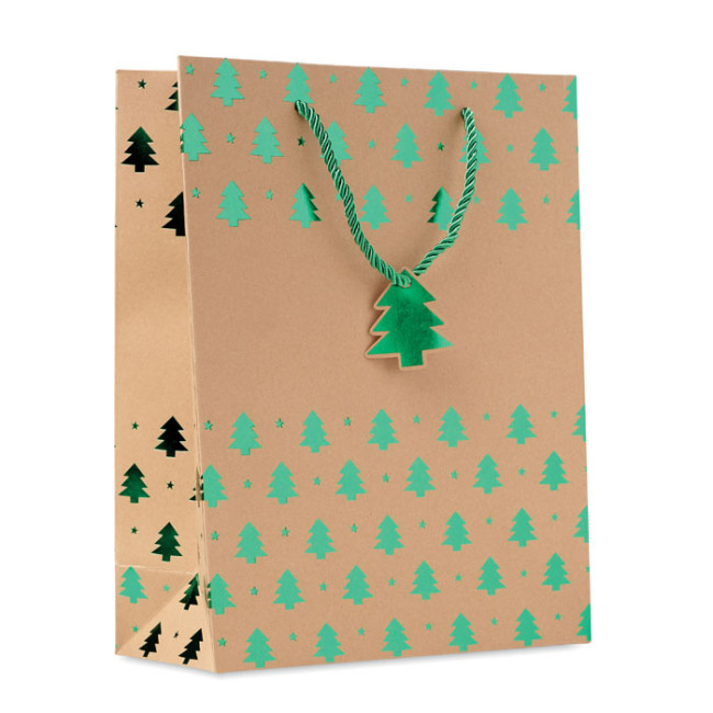 Promotional Gift Paper Bag With Christmas Pattern - Image 2