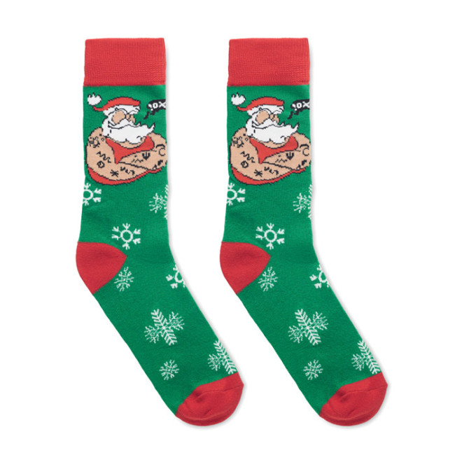 Promotional Pair Of Christmas Socks M - Image 3