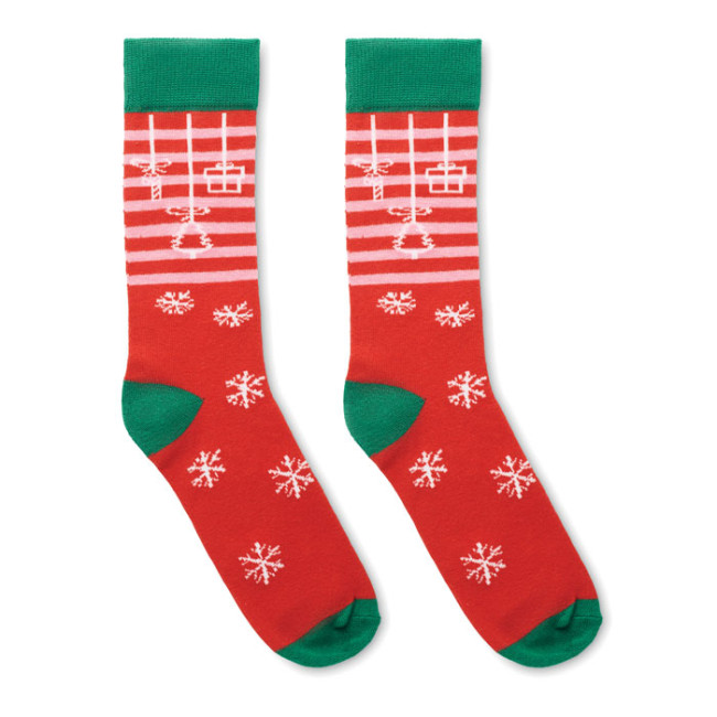 Promotional Pair Of Christmas Socks L - Image 3