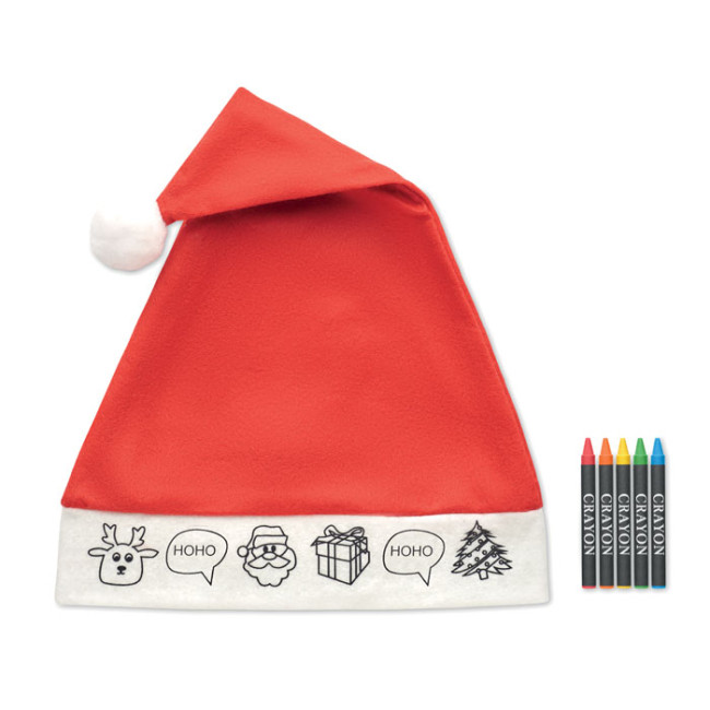 Promotional Kids Colouring Santa Hat