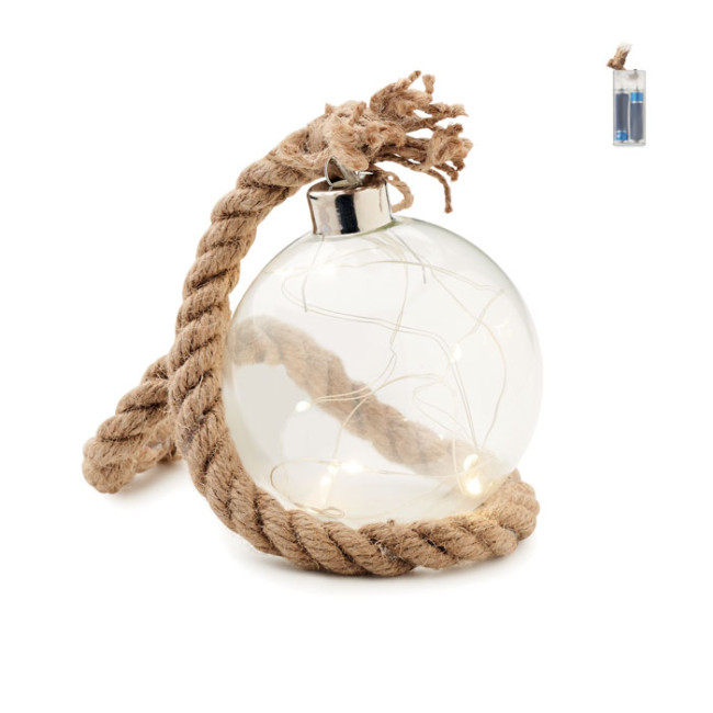 Promotional Glass Bauble LED Light