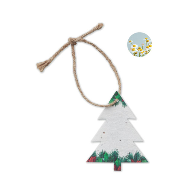 Promotional Seed Paper Xmas Ornament Tree