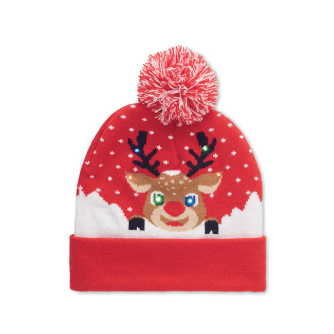 Promotional Christmas Knitted Beanie LED - Image 2