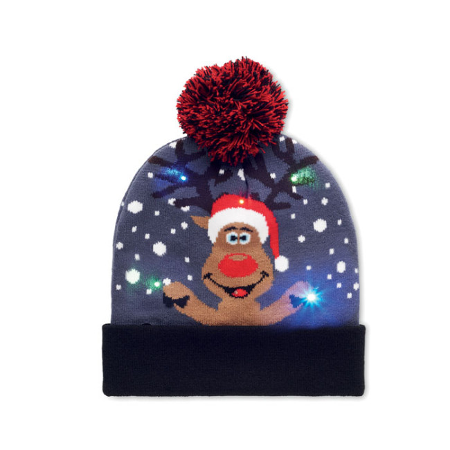 Promotional Christmas Knitted Beanie LED - Image 1