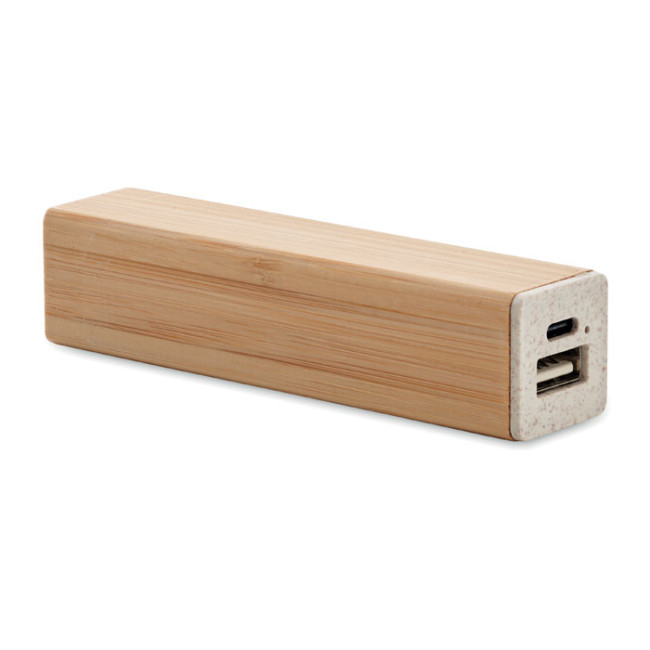 Promotional Bamboo Power bank 2200 mAh