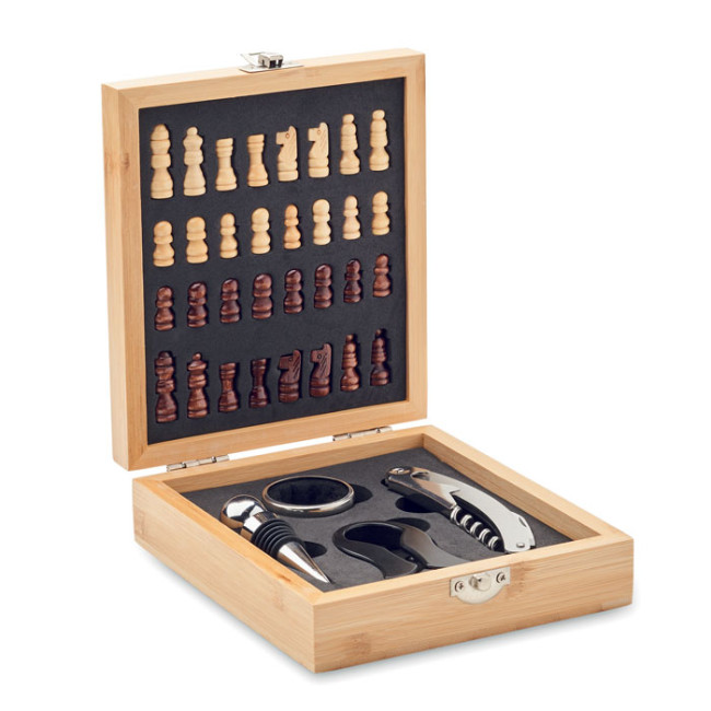 Promotional Chess Board Wine Set