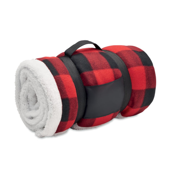 Promotional RPET Sherpa Fleece Blanket