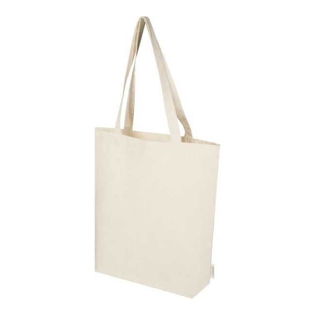 Promotional Orissa GOTS Organic Wide Bottom Tote Bag 11L Natural