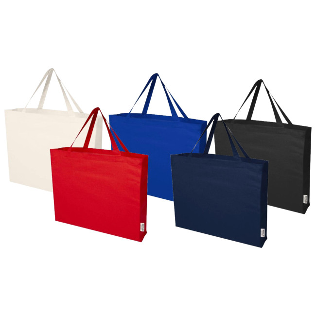 Promotional Odessa GRS Recycled Cotton Large Tote Bag 220 g/m²