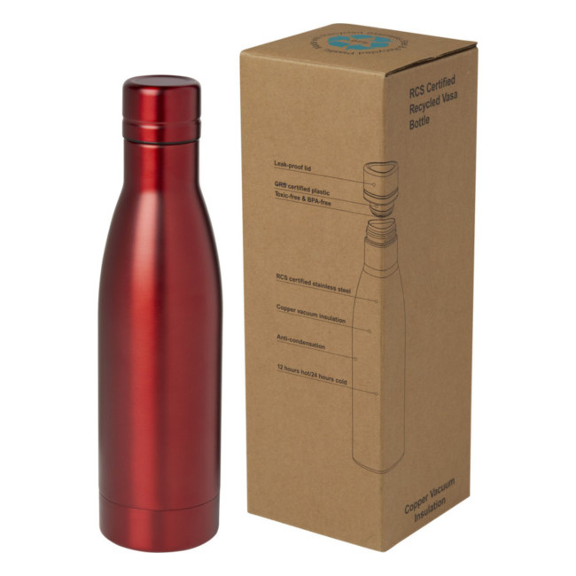 Promotional Vasa Recycled Stainless Steel Copper Vacuum Insulated Bottle 500ml - Image 6