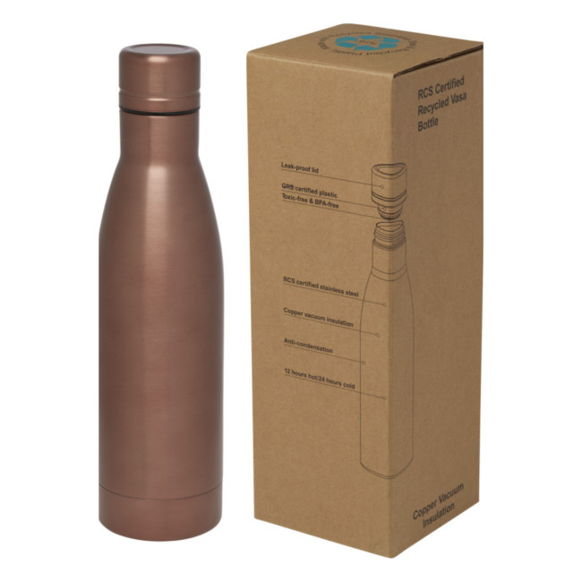 Promotional Vasa Recycled Stainless Steel Copper Vacuum Insulated Bottle 500ml - Image 5