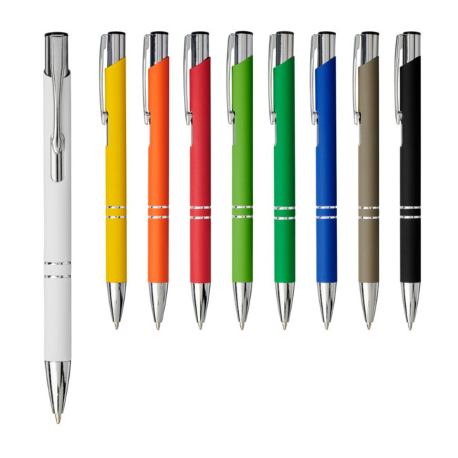 Promotional Moneta Soft Touch Ballpoint Pen