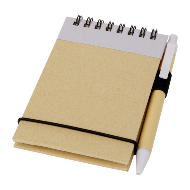 Promotional Zuse A7 Recycled Jotter Notepad With Pen - Image 5