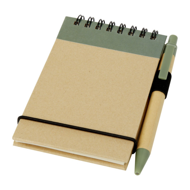 Promotional Zuse A7 Recycled Jotter Notepad With Pen - Image 4